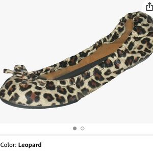 Sidekick Foldable Leopard Flats